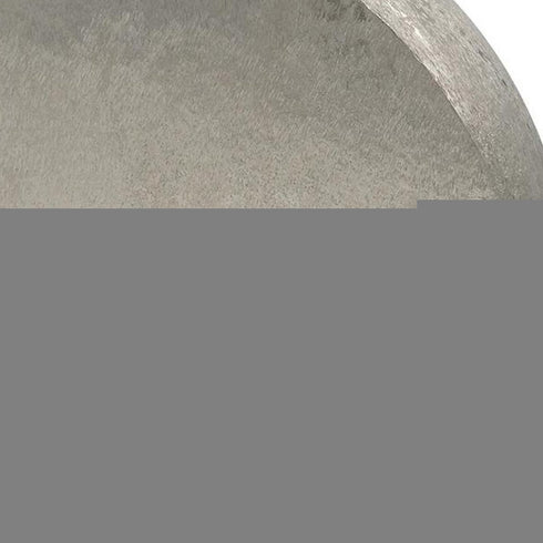 15" Silver Aluminum Round Disc Table Vase