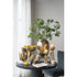 17" Gold Hammered Aluminum Urn Table Vase