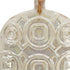 16" Cream Geometric Ceramic Bud Table Vase