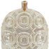 16" Cream Geometric Ceramic Bud Table Vase