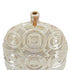 16" Cream Geometric Ceramic Bud Table Vase