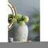 16" Cream Geometric Ceramic Bud Table Vase