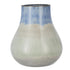 10" Blue And Gray Ombre Ceramic Round Table Vase