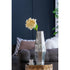 20" Antiqued Silver Glass Cylinder Table Vase