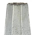 20" Antiqued Silver Glass Cylinder Table Vase