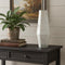 20" Antiqued Silver Glass Cylinder Table Vase