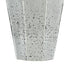 20" Antiqued Silver Glass Cylinder Table Vase