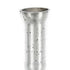 25" Antiqued Silver Floral Glass Bottle Table Vase
