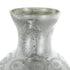 18" Antiqued Silver Floral Glass Table Vase