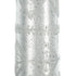 30" Antiqued Silver Floral Glass Bottle Table Vase
