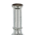 30" Antiqued Silver Floral Glass Bottle Table Vase