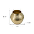 9" Gold Hammered Aluminum Round Table Vase