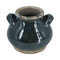 7" Dark Green And Sand Terracotta Round Jug Vase