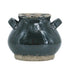 7" Dark Green And Sand Terracotta Round Jug Vase