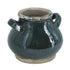 7" Dark Green And Sand Terracotta Round Jug Vase