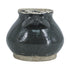 7" Dark Green And Sand Terracotta Round Jug Vase