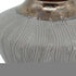 7" Bronze And Gray Ceramic Round Table Vase