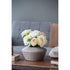 7" Bronze And Gray Ceramic Round Table Vase