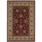 8' X 11' Red And Ivory Oriental Area Rug