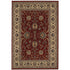 8' X 11' Red And Ivory Oriental Area Rug