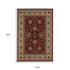 8' X 11' Red And Ivory Oriental Area Rug