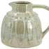 7" Gray Ceramic Round Jug Vase