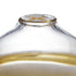 9" Clear And Brown Ombre Glass Round Table Vase