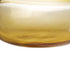 9" Clear And Brown Ombre Glass Round Table Vase