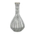 10" Antiqued Silver Glass Round Table Vase