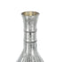 10" Antiqued Silver Glass Round Table Vase
