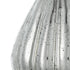10" Antiqued Silver Glass Round Table Vase