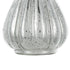10" Antiqued Silver Glass Round Table Vase