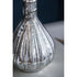 10" Antiqued Silver Glass Round Table Vase