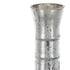 10" Antiqued Silver Glass Round Table Vase