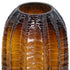 11" Burnt Umber Round Glass Table Vase
