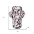 8" Amber And Clear Abstract Glass Cylinder Table Vase
