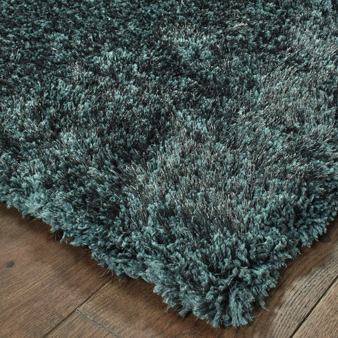 8' X 11' Charcoal Shag Hand Tufted Area Rug