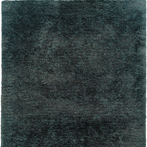 8' X 11' Charcoal Shag Hand Tufted Area Rug