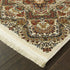 8' X 11' Ivory Black And Brown Medallion Area Rug With Fringe
