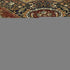 8' X 11' Black Red And Tan Medallion Area Rug With Fringe