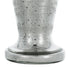 20" Antiqued Silver Etched Floral Glass Round Table Vase