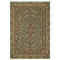 8' X 11' Blue And Gold Medallion Area Rug With Fringe