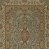 8' X 11' Blue And Gold Medallion Area Rug With Fringe