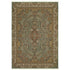 8' X 11' Blue And Gold Medallion Area Rug With Fringe