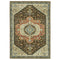 8' X 11' Brown And Orange Oriental Area Rug With Fringe
