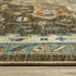 8' X 11' Brown And Orange Oriental Area Rug With Fringe