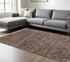 8' X 11' Orange Blue And Yellow Abstract Shag Area Rug With Fringe