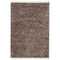 8' X 11' Orange Blue And Yellow Abstract Shag Area Rug With Fringe