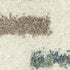 8' X 11' Ivory Brown And Gray Striped Shag Area Rug With Fringe