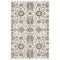 8' X 11' Ivory And Gray Oriental Area Rug